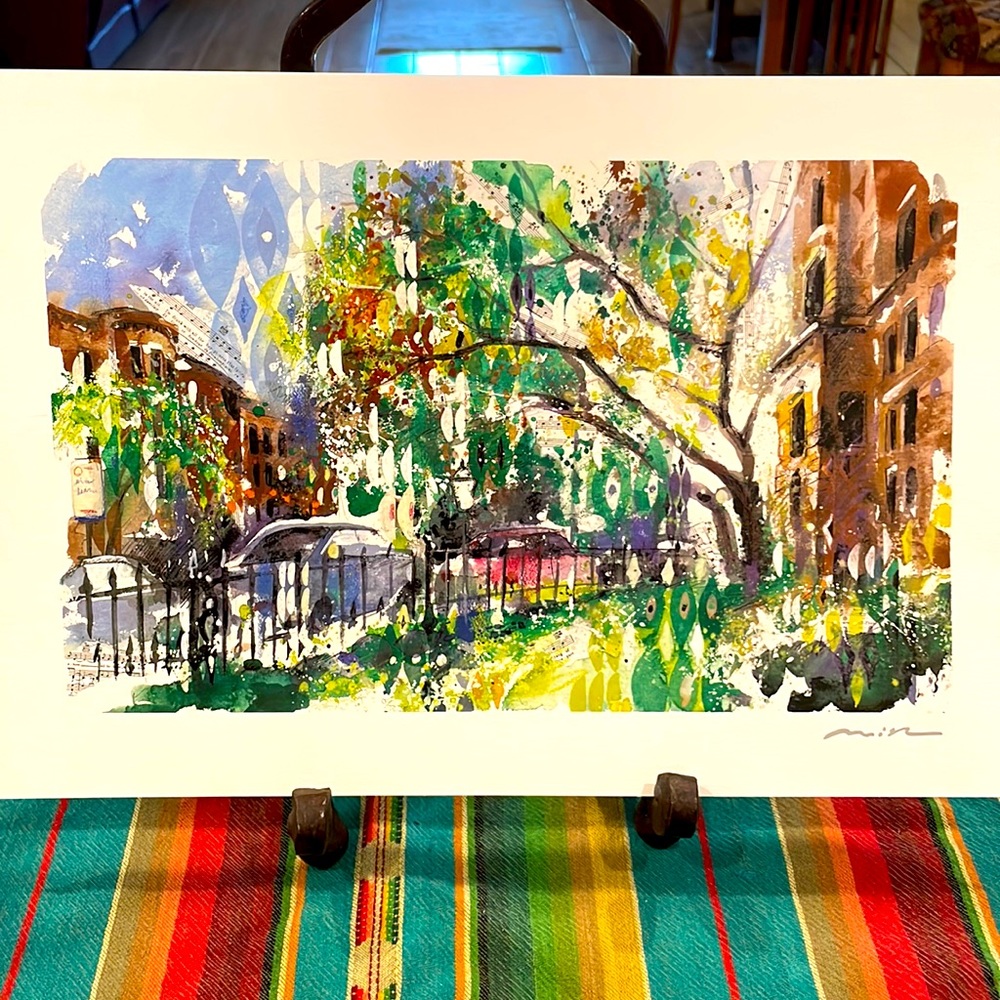 Misha Lenn - Commonwealth in Bloom - seriolithograph